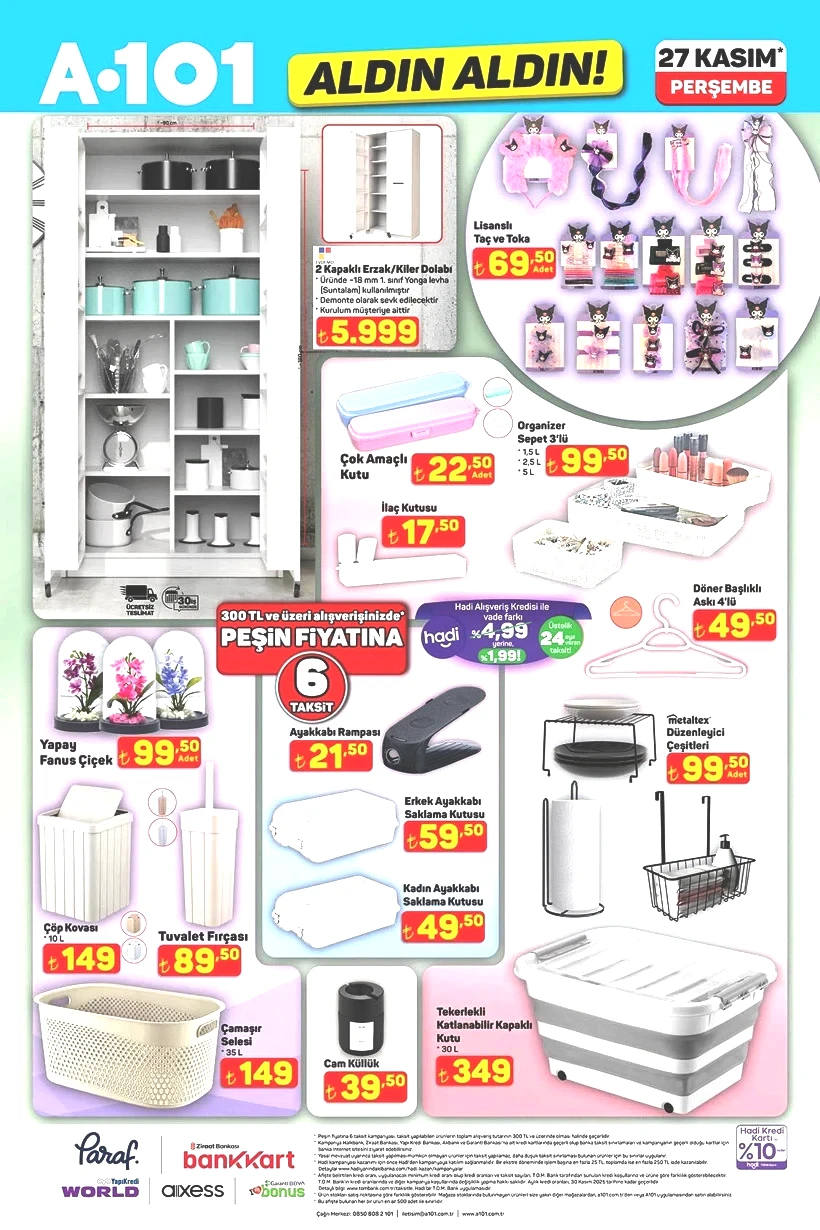 27 Kasım Perşembe A101 Aktüel Kataloğu Elektrikli Ev Aletleri, Volta Motosiklet, Buharlı Ütü Var - Resim : 3