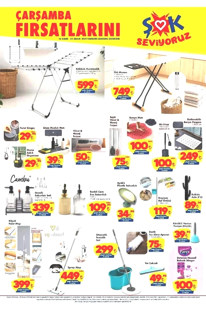 ŞOK 26 Kasım-02 Aralık aktüel ürünler kataloğu yayımlandı! ŞOK’a Izgara Ve Tost Makinesi geliyor! - Sayfa 3