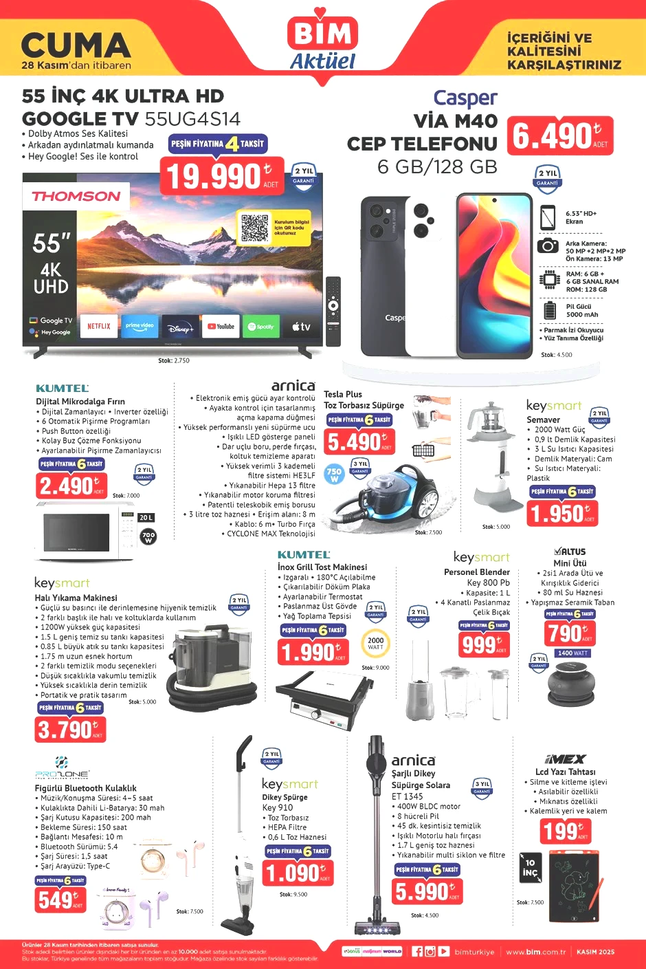 28 Kasım 2 Aralık 2025 B İ M Aktüel Ürünler Kataloğu Bu Hafta B İ M’de Hangi Ürünler Indirimde 1