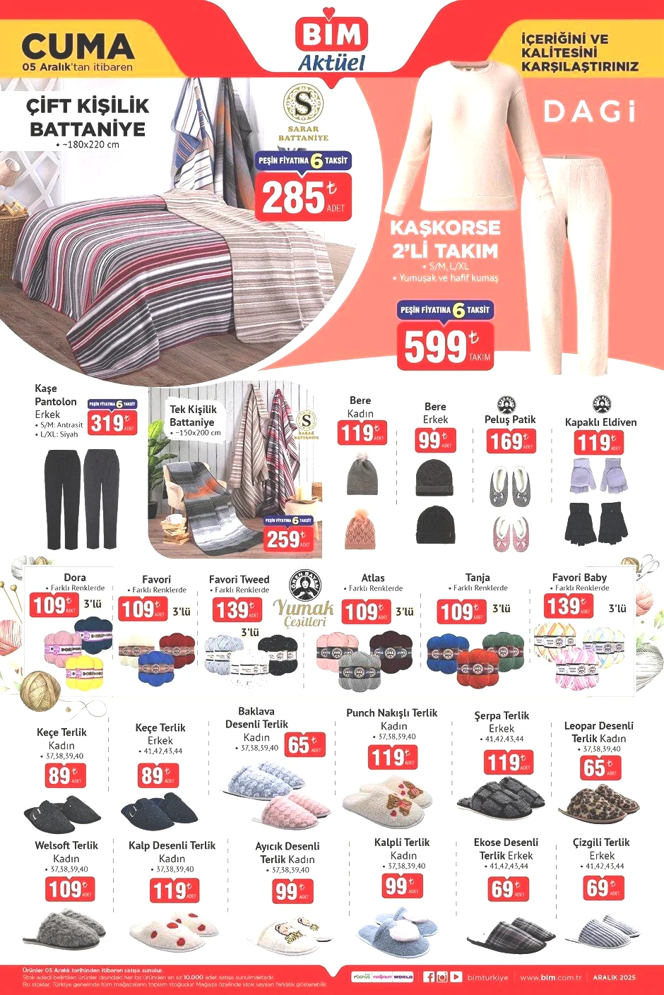 5 ARALIK CUMA BİM AKTÜEL ÜRÜNLER KATALOĞU