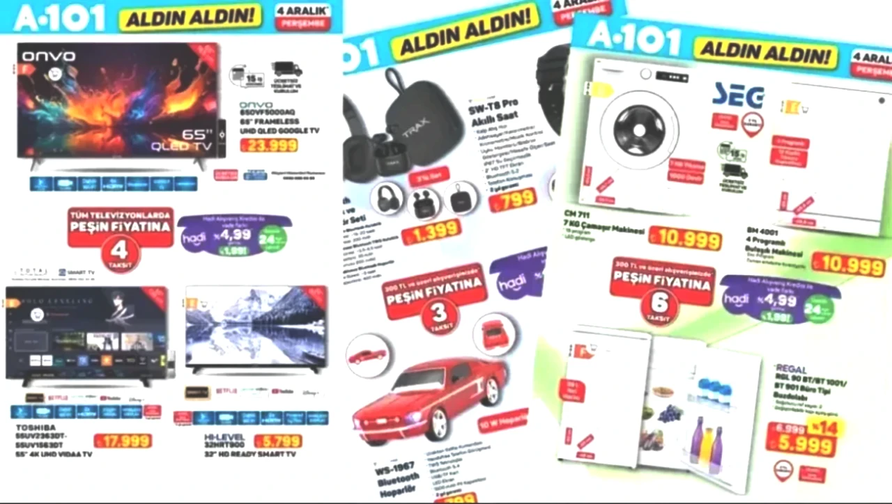 A101'de Pro Akıllı Saat Satışa Çıkıyor! 4 Aralık 2025 Aktüel Ürünler Kataloğu