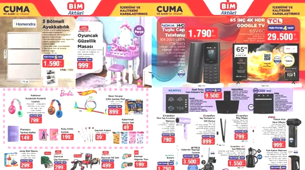 BİM 5 Aralık Cuma Aktüel Ürünleri: Şık Fırın Kabı ve Cam Çay Fincan Seti ile Kaçırılmayacak Fırsatlar!