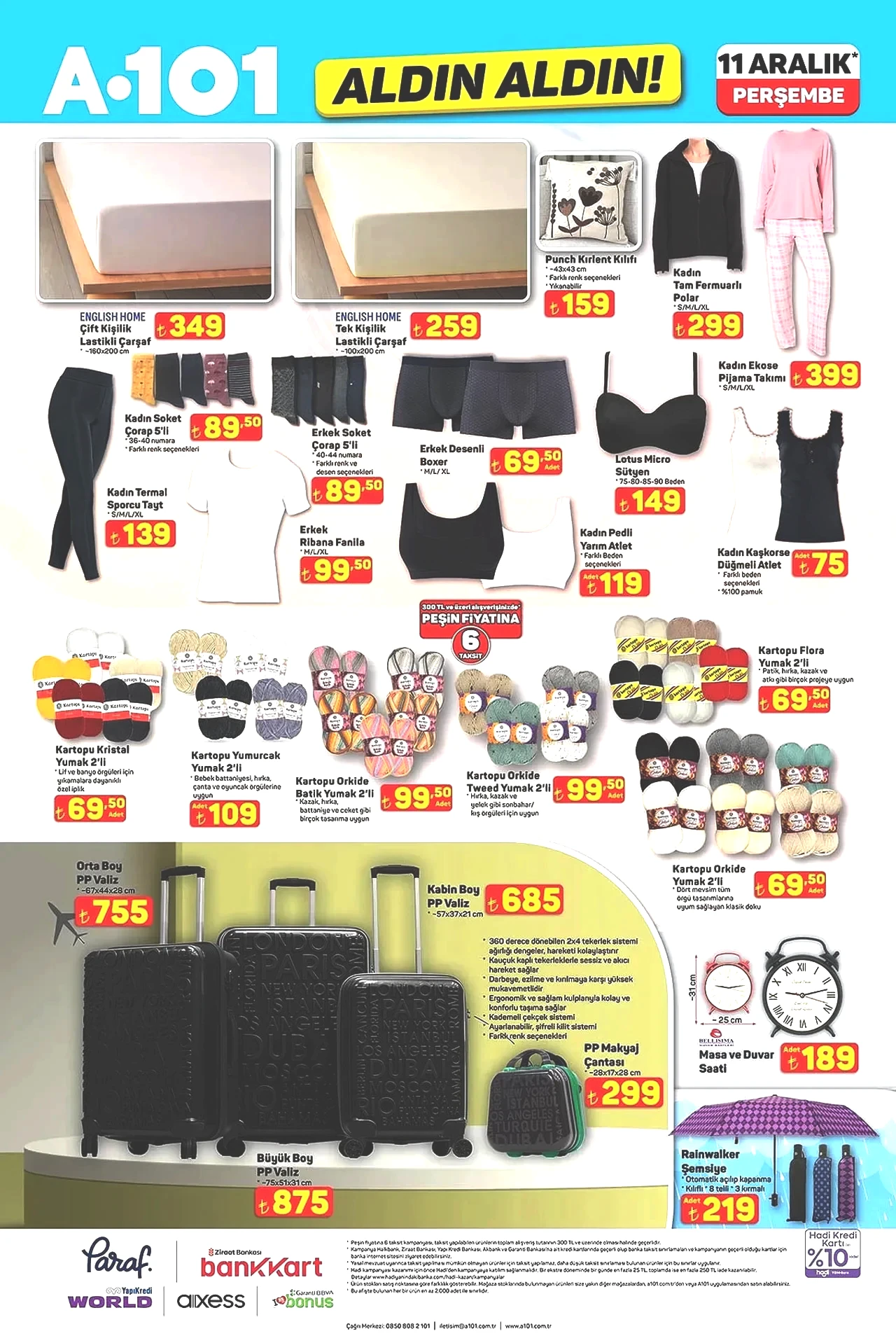 11 Aralık A101 aktüel ürünler merak ediliyor! Bu hafta A101'de hangi ürünler bulunacak?